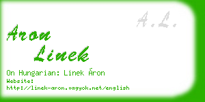 aron linek business card