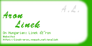 aron linek business card